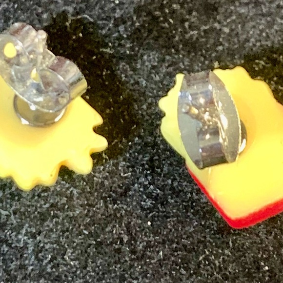 Cute French Fries Stud Earrings make from Resin - Picture 4 of 7